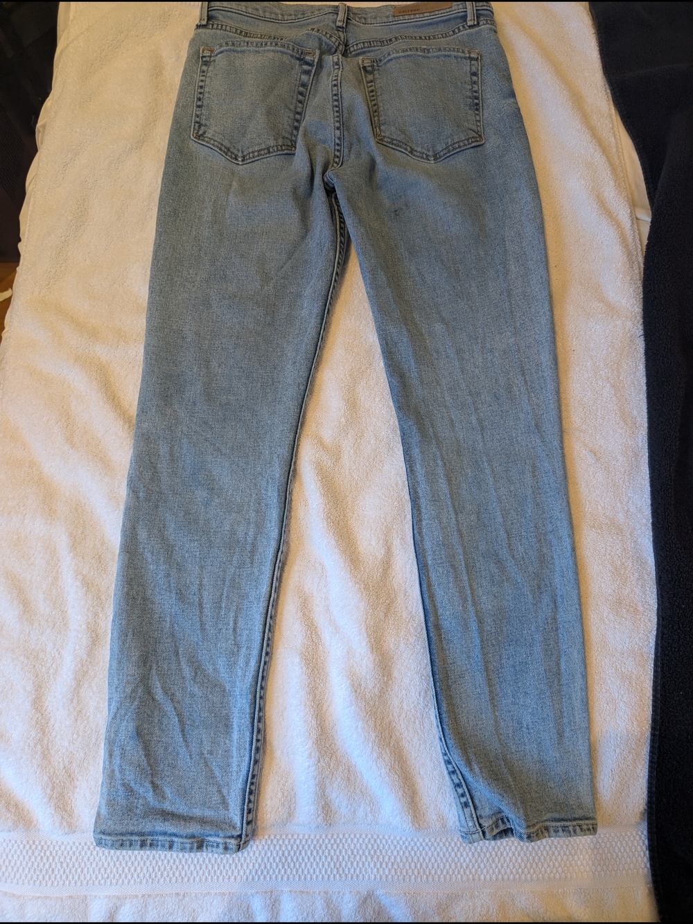 GRLFRND Karolina High Rise Distressed Jeans Light Wash Button Fly 29 - Picture 9 of 10